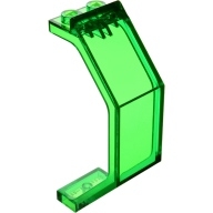 Lego panel 3x2x6, průhledná zelená (2466 TRANS-GREEN)